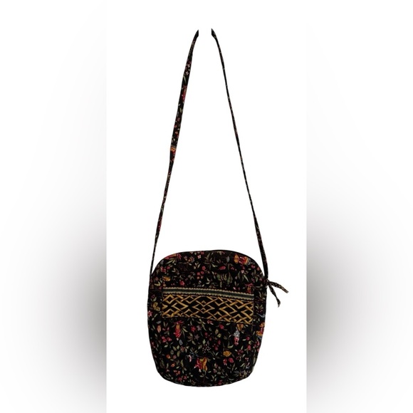 Vera Bradley Rare Retired Ming Mom's Day Out Black Multicolor Festive Bag Purse - Picture 7 of 10